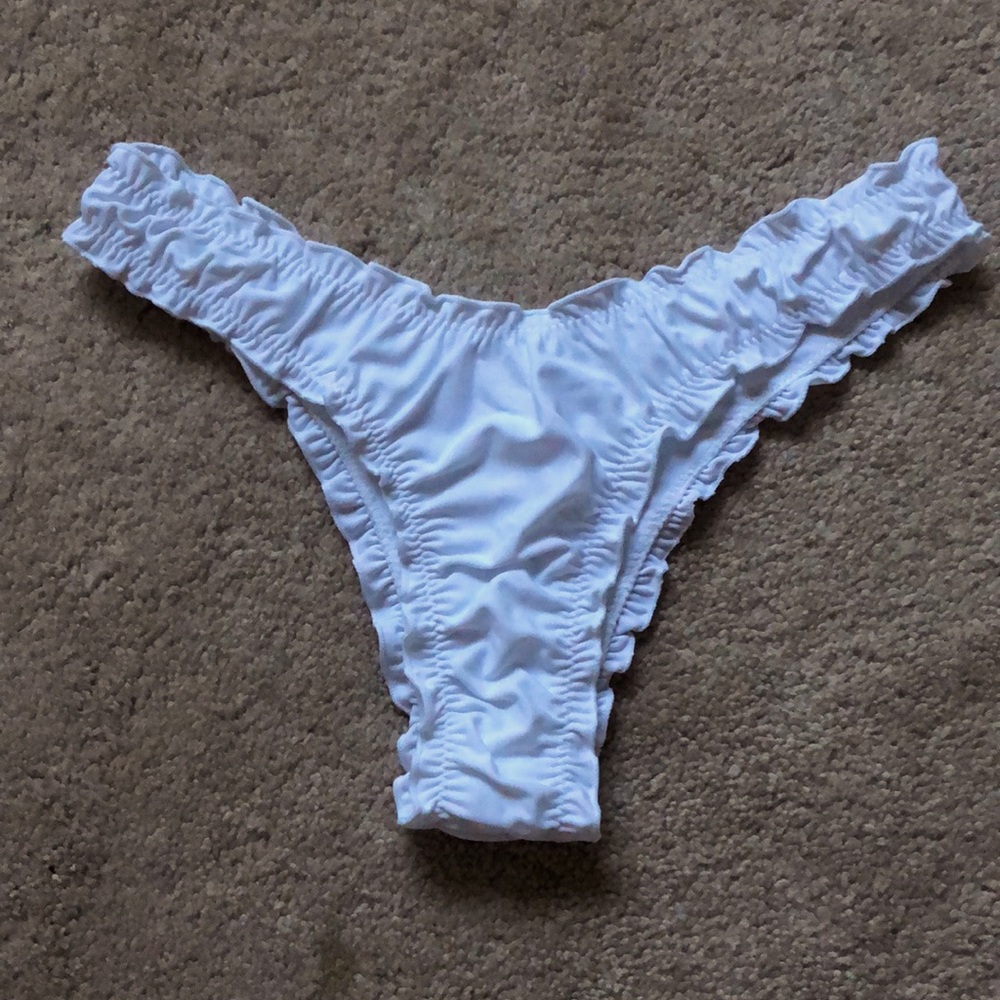 white bathing suit bottom